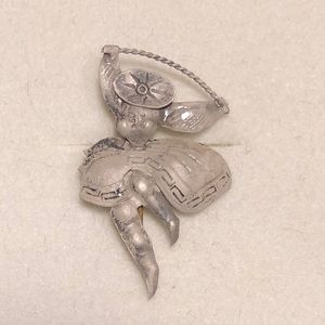 Vintage Sterling Silver Sword Dancer Pin